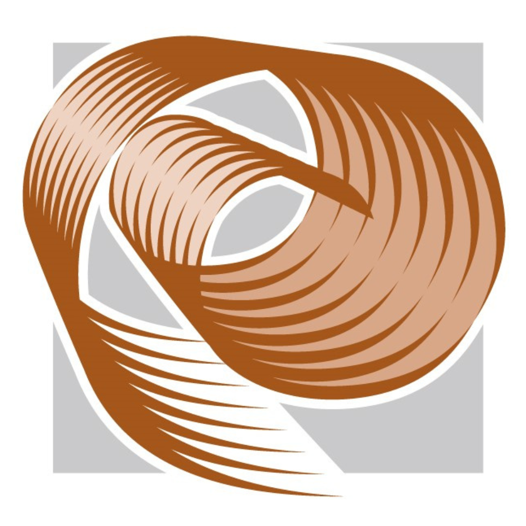 Icon eine braune Sägespäne vor grauem Hintergrund